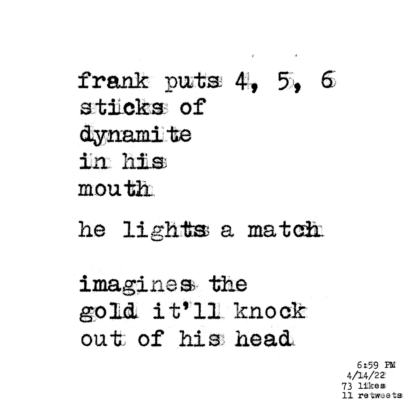 Typewriter Poem #22
