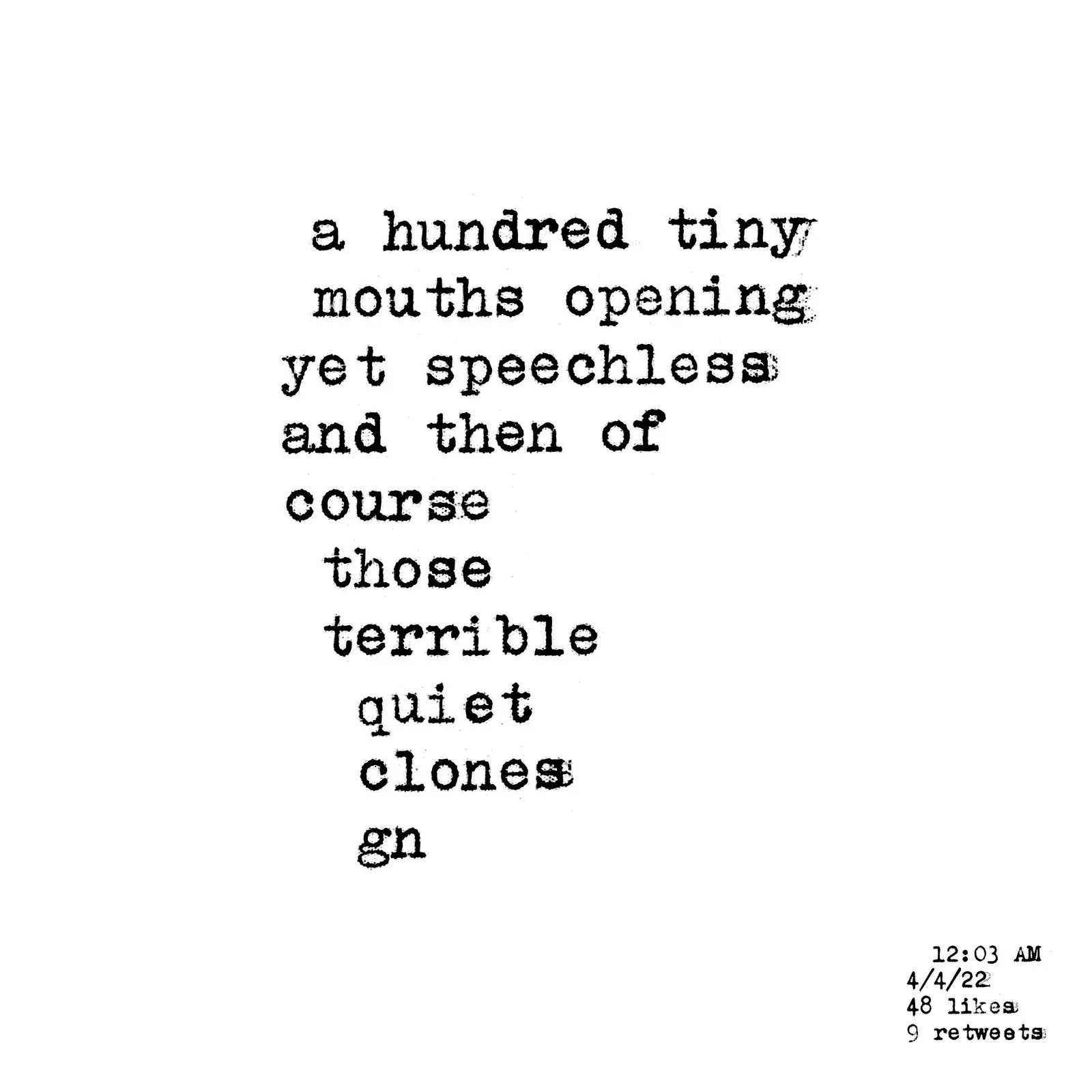 Typewriter Poem #38