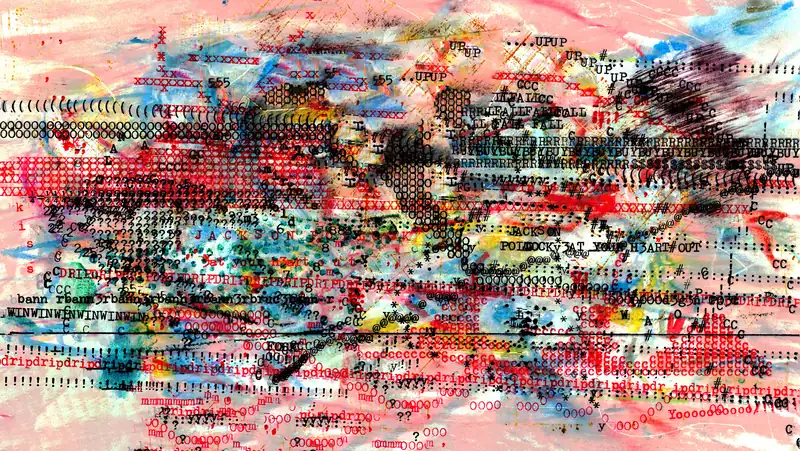 Jackson Pollock Hearts